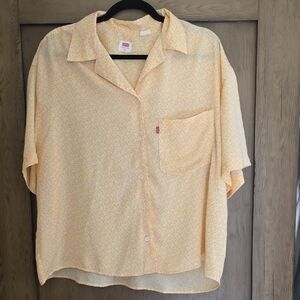 Levi's Light Yellow Patterned Shirt